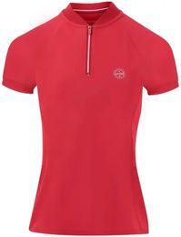 Produktbild von Equithème Reitpolo Emma Damen Rot Polyamid Größe L