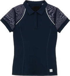 Equithème Reitshirt Agathe Damen Blau Baumwolle Größe L – Bild 1 von 7