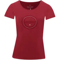 Produktbild von Equithème Reitshirt Anna für Damen aus Bio-Baumwolle Rot XL