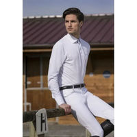 Produktbild von Equithème Reitshirt für Kinder mit Kragen aus Mesh in Weiß