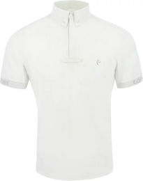 Produktbild von Equithème Reitshirt für Kinder zum Turnier-Reitpolo in Weiß aus Polyamid