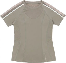 Produktbild von Equithème Reitshirt Marion für Damen aus Polyester in Grau oder Beige Größe XS
