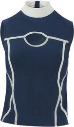 Produktbild von Equithème Reitshirt Polo Damen Weiß Blau XS