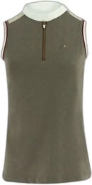 Produktbild von Equithème Reitshirt Polo für Damen aus Polyester in Grau oder Beige Größe XL