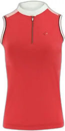 Produktbild von Equithème Reitshirt Polo für Damen aus Polyester in Lila oder Rot Größe XL