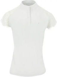 Produktbild von Equithème Reitshirt Polo für Damen Weiß Größe L aus Polyester