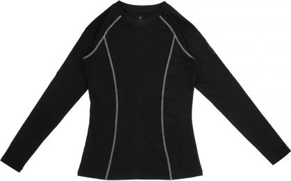 Produktbild von Equithème Reitshirt Stella Je t'aime Damen aus Bio-Baumwolle Schwarz XL