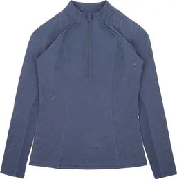 Produktbild von Equithème Reitshirt Unterziehtrikot für Damen aus Polyester in Blau Silber Größe XL wasserabweisend