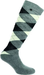 Produktbild von Equithème Reitsocken Argyle aus Baumwolle Grau Unisex Größe 39/41