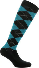 Produktbild von Equithème Reitsocken Argyle aus Baumwolle Unisex Blau Türkis Größe 35/38