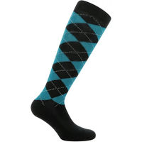 Produktbild von Equithème Reitsocken Argyle aus Baumwolle Unisex Blau Türkis Größe 35/38