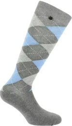 Produktbild von Equithème Reitsocken Argyle aus Baumwolle Unisex Grau Blau Größe 39/41