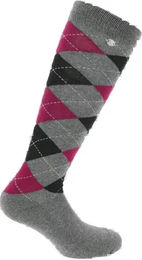 Produktbild von Equithème Reitsocken Argyle aus Baumwolle Unisex Grau Bunt Größe 42/45