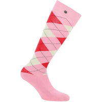 Produktbild von Equithème Reitsocken Argyle aus Baumwolle Unisex Größe 39/41 Rot Rosa