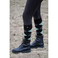 Produktbild von Equithème Reitsocken Argyle aus Baumwolle Unisex Grün Bunt Größe 39/41