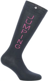 Produktbild von Equithème Reitsocken Jumping Blau Baumwolle Unisex Größe 31/34