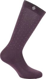 Produktbild von Equithème Reitsocken Kamilia Unisex aus Baumwolle Weiß Lila Größe 34/36