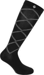 Produktbild von Equithème Reitsocken Sandra Unisex aus Baumwolle Schwarz Silber Größe 40/42