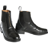 Produktbild von Equithème Reitstiefel aus Leder für Kinder Unisex Schwarz mit Reißverschluss