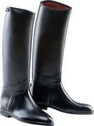 Equithème Reitstiefel für Damen und Herren aus Kunststoff wasserdicht Schwarz Größe M – Bild 1 von 5