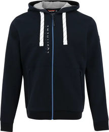 Produktbild von Equithème Reitsweatshirt mit Full Zip-Kapuze aus Baumwolle für Herren in Grau und Blau Größe L