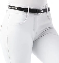 Produktbild von Equithème Reitturnierhose Bella Damen Mid Grip Weiß Größe 42