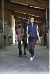 Produktbild von Equithème Reitweste Luna für Damen in Blau aus wasserabweisendem Polyester Grösse XS