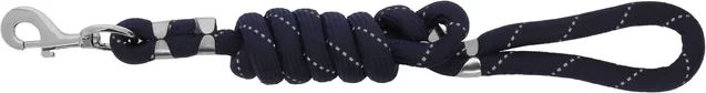 Produktbild von Equithème Rio Hundeleine aus Kunststoff in Blau und Silber 150 cm