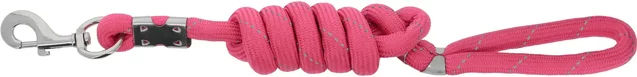 Produktbild von Equithème Rio Hundeleine aus Kunststoff in Rosa und Silber