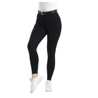Produktbild von Equithème Safir Damen Reithose mit Silikon Kniebesatz schwarz blau Größe 32