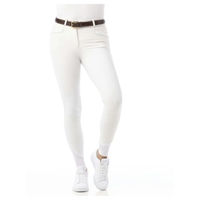 Produktbild von Equithème Safir Damen Reithose mit Silikon Kniebesatz weiß/blau
