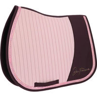 Produktbild von Equithème Satteldecke Je t'aime - Talent für Pferde aus Baumwolle in Rosa und Silber