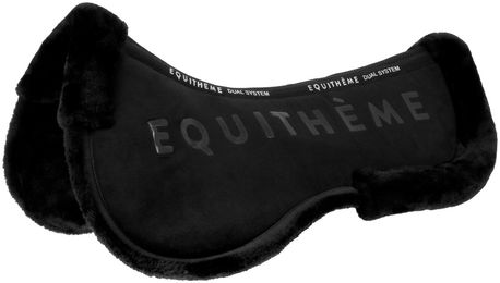 Equithème Sattelkissen Dual System Rückenschoner mit Memory Foam für Warmblut in Schwarz – Bild 1 von 3