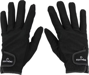 Produktbild von Equithème Savage Reithandschuhe Unisex Schwarz mit Elasthan Größe L