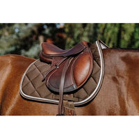 Produktbild von Equithème Schabracke Classic Sattelunterlage für Pferde dunkelbraun Größe Warmblut