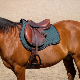 Equithème Schabracke Impulsion Satteldecke für Pferde aus Polyester in Braun – Bild 1 von 8