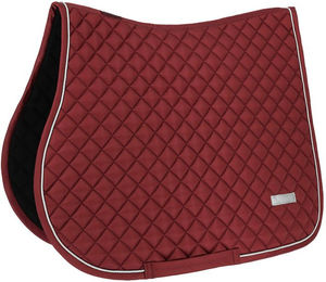 Produktbild von Equithème Schabracke Nacre Sattelunterlage für Pferde aus Polyester in Silber Grün Rot