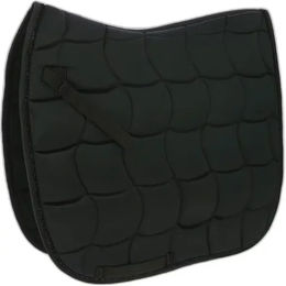 Equithème Schabracke Satin Dressur für Pferde in Schwarz und Marineblau – Bild 1 von 7