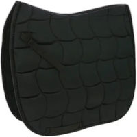 Produktbild von Equithème Schabracke Satin Dressur für Pferde in Schwarz und Marineblau