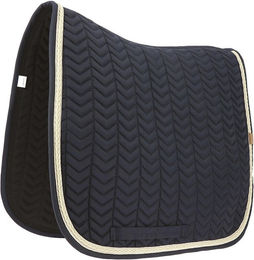 Equithème Schabracke Softy Dressur für Warmblut in Schwarz oder Grün aus Polyester – Bild 1 von 8