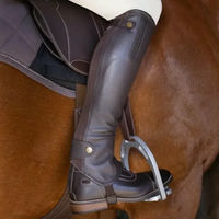 Produktbild von Equithème Soft Minichaps aus Leder für Unisex in Braun Einheitsgröße
