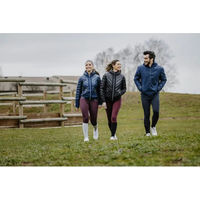 Produktbild von Equithème Softshell Reitjacke Mona für Damen in Blau Grösse XS wasserabweisend