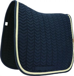 Equithème Softy Dressurschabracke für Pferde in Blau aus Polyester – Bild 1 von 11