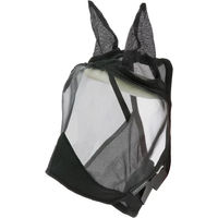 Produktbild von Equithème SuperCut Fliegenmaske für Pferde aus Polyester in Schwarz