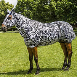 Produktbild von Equithème Sweet-Itch Maske Zebra Schwarz/Weiß Größe S