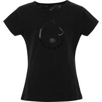 Produktbild von Equithème T-Shirt Claire für Damen aus Baumwolle Schwarz