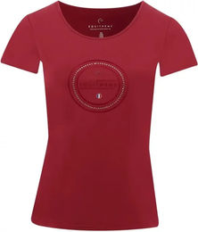 Produktbild von Equithème T-Shirt für Damen Anna aus Bio-Baumwolle Rot XS