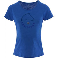 Produktbild von Equithème T-Shirt für Damen aus Baumwolle Blau XL