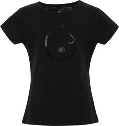 Produktbild von Equithème T-Shirt für Damen aus Baumwolle Schwarz 10 Jahre
