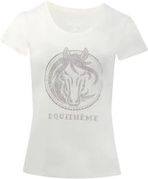 Produktbild von Equithème T-Shirt für Damen aus Baumwolle Weiß Größe L